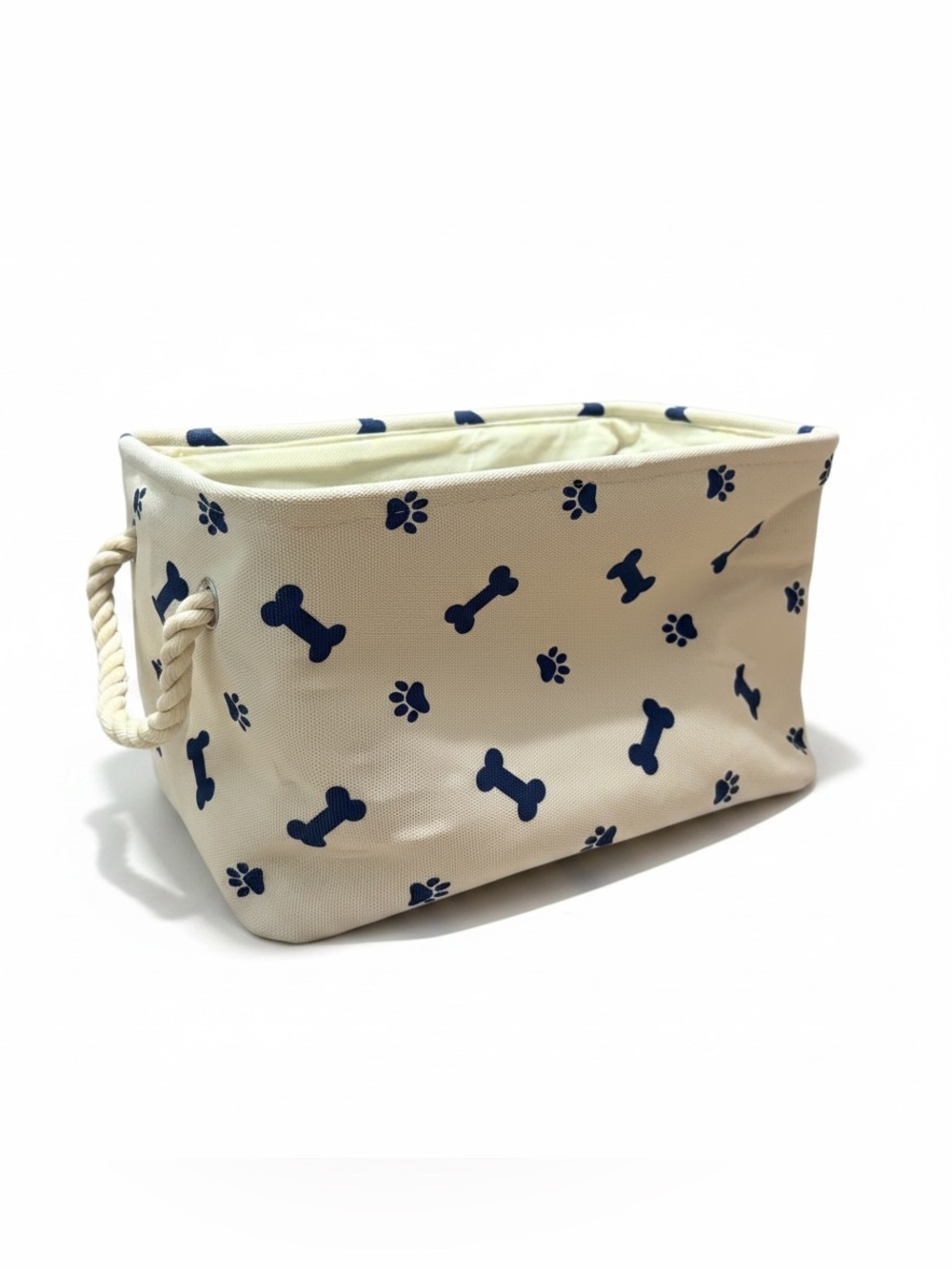 Bone Dry Dog Paw & Bone Storage Basket / Toy Bin